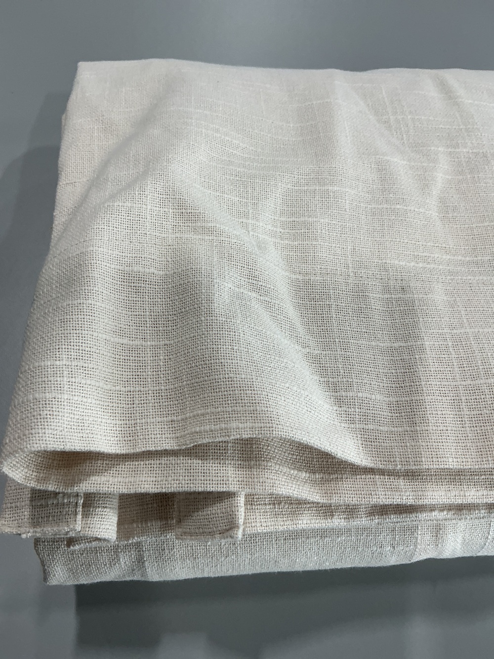 Cotton Slub Room Darkening Curtain - Single Panel